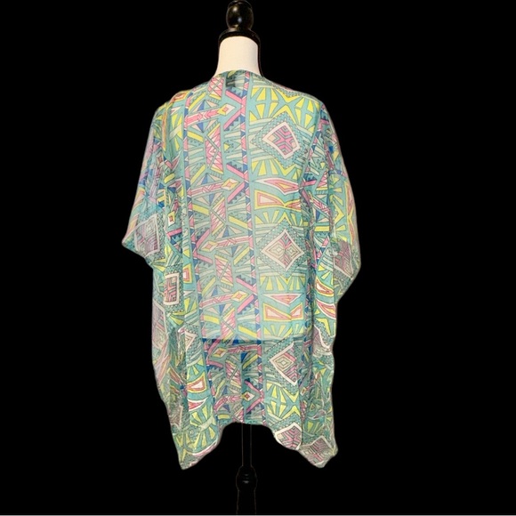 FOREVER 21  sequin neck butterfly sleeve swimsuit coverup women’s size OS - Picture 4 of 12